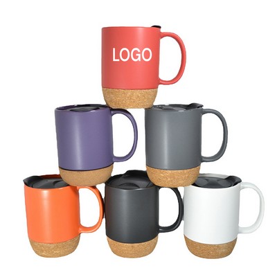 15 oz Ceramic Mug w/ Insulated Cork Handle