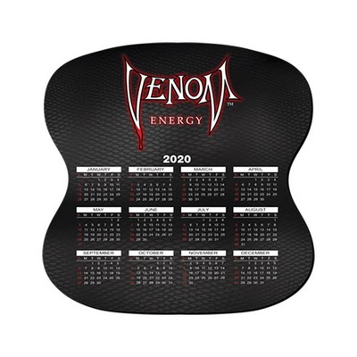 8"X8" Hourglass Custom Calendar Mouse Pad 1/8" Rubber Base