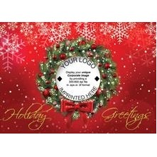 Snowy Wreath Logo Card Holiday Card