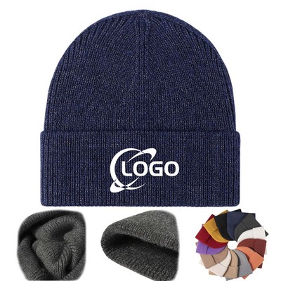 MOQ 300pcs Knitted Warm Beanie Cap