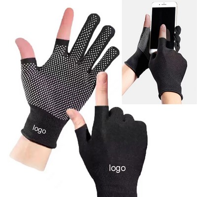 Fingerless Knitted Touchscreen Gloves