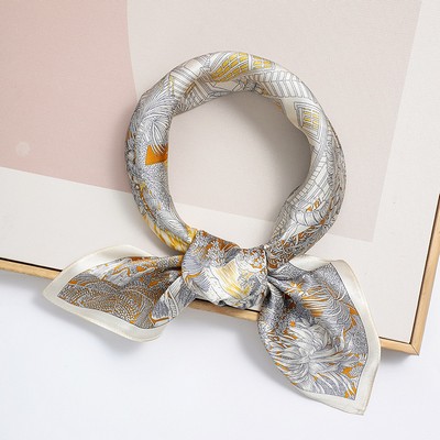 70cm Pure silk square scarf ladies mulberry silk scarves