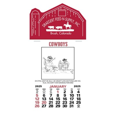 Press-N-Stick Cowboy Calendar