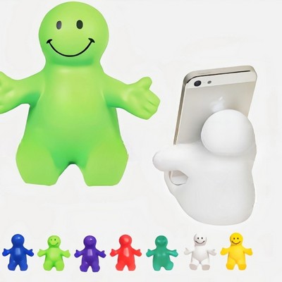 Squeezable Smile Face Phone Holders