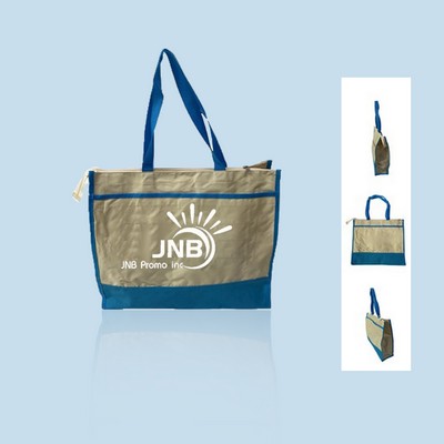 Spacious Zippered Grocery Tote