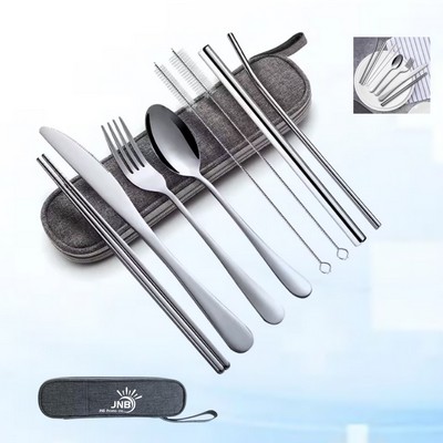 Portable Stainless Steel Flatware Set