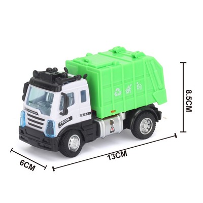 1:64 Pull Back Sanitation Garbage Truck