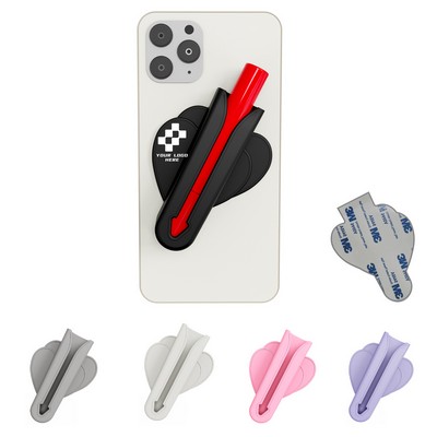 Silicone Lip Clip Stick-on Phone Case