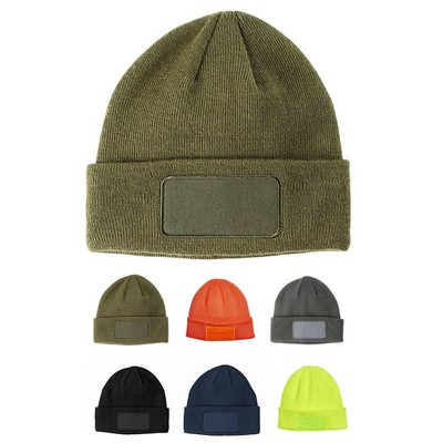 Big Accessories Patch Beanie