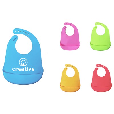 Waterproof Food-grade Silicone Baby Bib