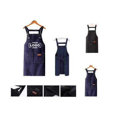 Heavy-Duty Canvas Apron with Multiple Pockets