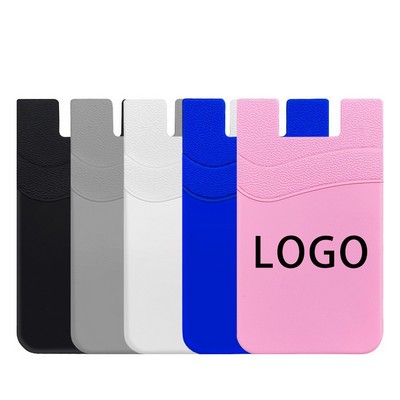 Double Pockets Silicone Phone Wallet Holder