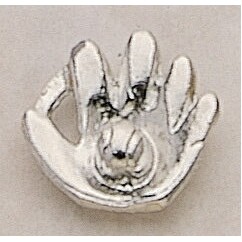 Baseball w/ Glove Marken Design Cast Lapel Pin (Up to 7/8")