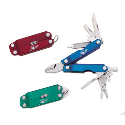 Mini 12 Function Translucent Pliers Tool W/ Case (7/8"x2 1/2")