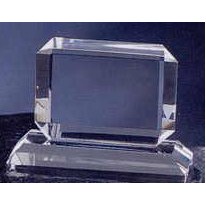 Crystal Oblong Award (2 3/8"x3 1/8")