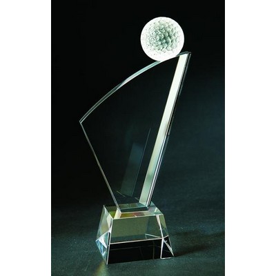 Medium Crystal Golf Award (11"x5½")