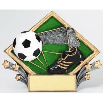 Soccer Diamond Plate Award - 6"