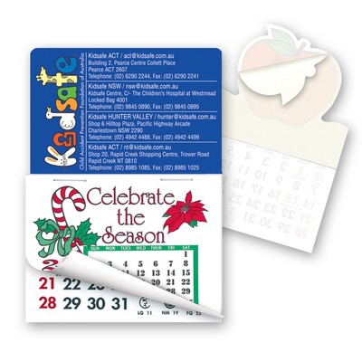 Rectangle Calendar Pad Sticker W/Tear Away Calendar