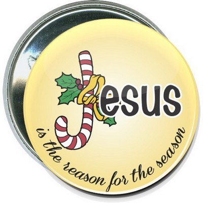 Christmas - Jesus is the Reason for the Season - 2 1/4 Inch Round Button