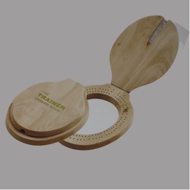 Wooden Trainer Cribbage Board