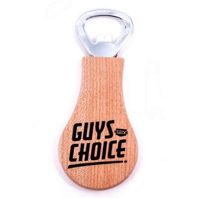 Maple Magnetic Bottle Opener - Pear Shape