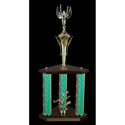 24" 2-Tier 3 Column Sport Trophy