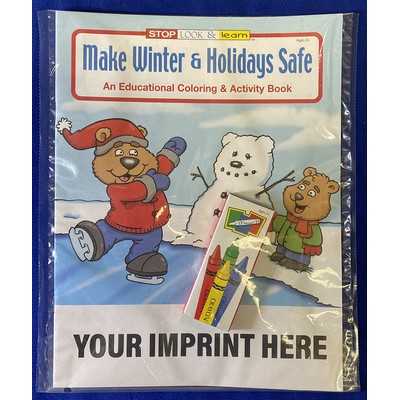 Make Winter & Holidays Safe Coloring Book Fun Pack