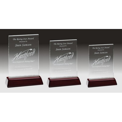 Milan Clear Glass Award (5"x6½")