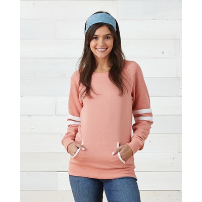 Enza Ladies Varsity Fleece Crew Neck Pullover