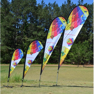 8.1' "Petal TearDrop" Wing Feather Double Sided Flag Only