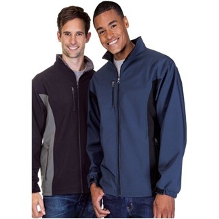 Men's Contrast Three Layer Fleece Bonded Soft Shell Jacket (Union Made)