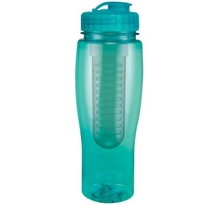 24 Oz. Translucent Contour Bottle w/ Flip Top Lid and Infuser