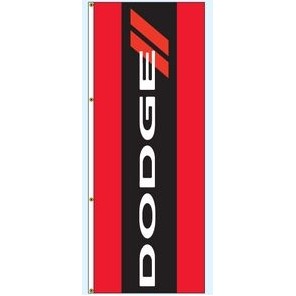 Single Face Interceptor® Drape Flags (Center Panel - Dodge®) (3' x 8')