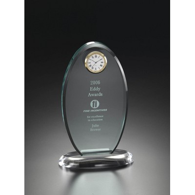 Vertical Oval Award w/Timepiece