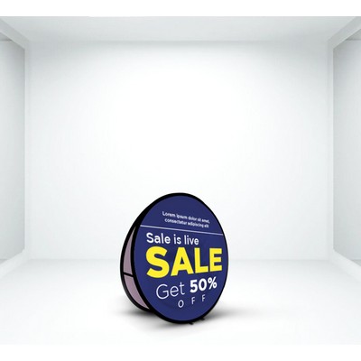 3.94ft x 3.94ft Circle Pop Up Banner