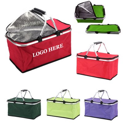 Collapsible Cooler Picnic Basket