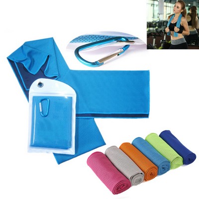 Cooling Towel w/Carabiner Pouch