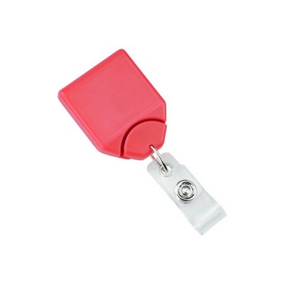 Custom B-Reel Badge Reel w/Swivel Clip &amp; Teeth (Watermelon Red)