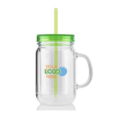 20 oz. Mason Tumbler with Straw