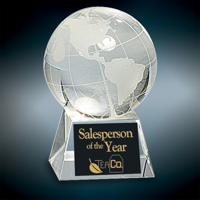 Small Crystal Globe Award