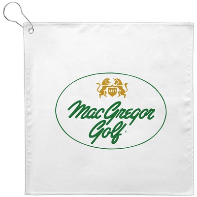 12x12 Golf Towel w/Grommet - 200GSM