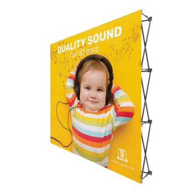 ONE CHOICE - 8 Ft. Fabric Pop Up Display - 89"H Straight Graphic Package