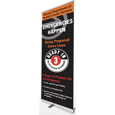 Standem-33-PF-BAN (33.5") Poly Film Replacement Banner Only. No minimum.