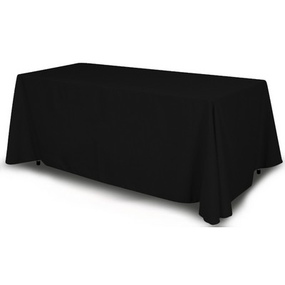 8FT Black Table Cover - Four Sided