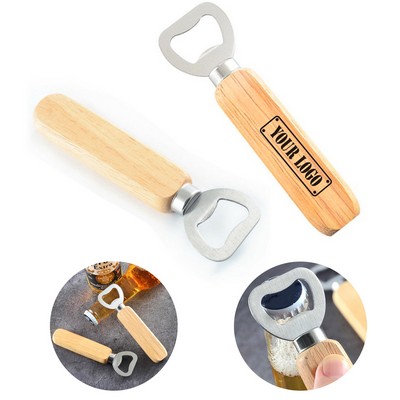 Wooden Handle Bottle Opener