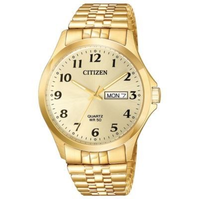 Citizen Men's Quartz Gold-tone Watch with Expansion Band