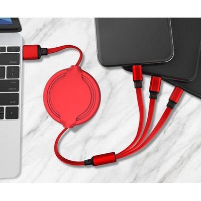 Portable One-to-three USB Data Cable