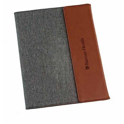 The Rustic Faux Leather Canvas Portfolio (7"x9")