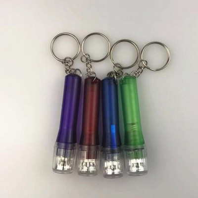 Mini Flashlight Style LED Keychain