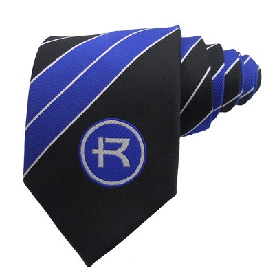 Machine Washable Woven Micro Fiber Custom Logo Adult Neck Tie